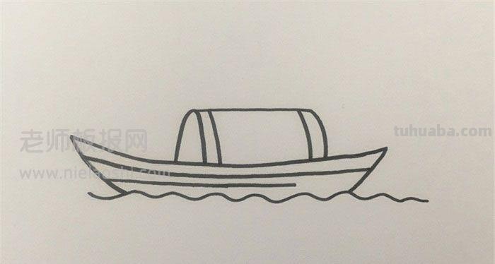 木板船怎么画简笔画 怎么简单地画出小船?