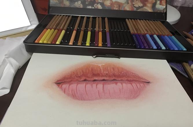 彩铅真人嘴怎么画 嘴巴铅笔画画法教程？
