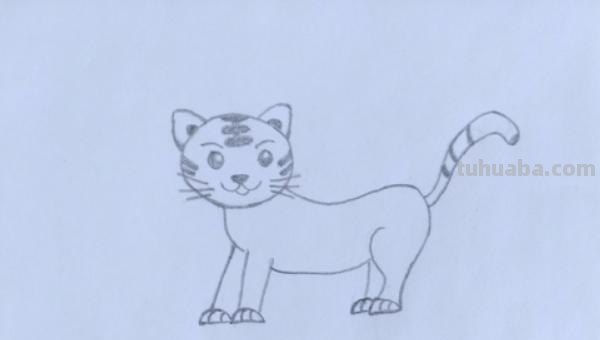 简笔画老虎涂什么颜色 简笔画之可爱小老虎的简单画法(儿童画)? 简笔画老虎涂什么颜色 简笔画之可爱小老虎的简单画法(儿童画)?