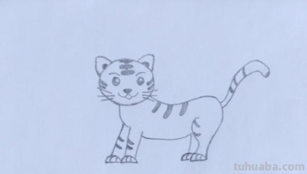 简笔画老虎涂什么颜色 简笔画之可爱小老虎的简单画法(儿童画)? 简笔画老虎涂什么颜色 简笔画之可爱小老虎的简单画法(儿童画)?