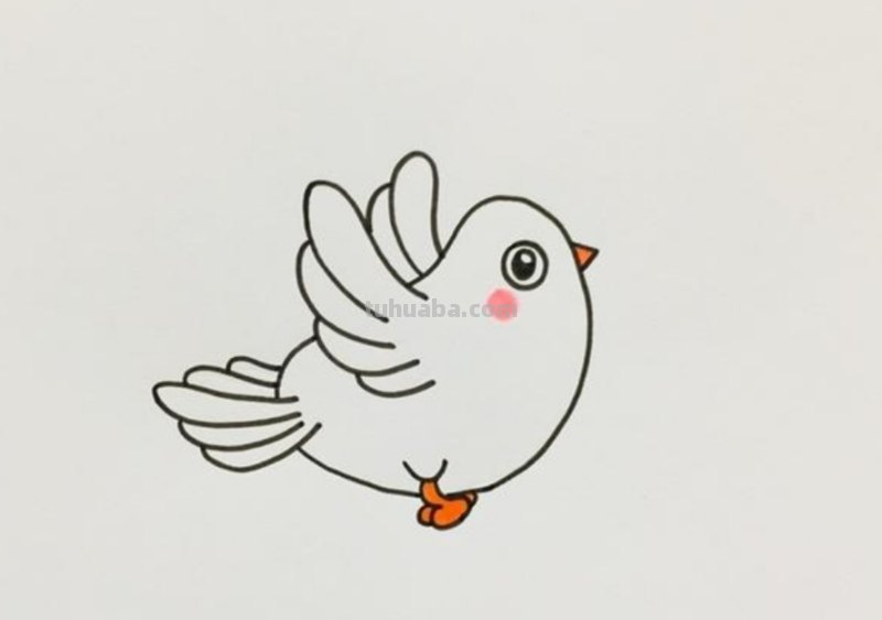 鸽子的简笔画怎么画 五年级最简单画鸽子？