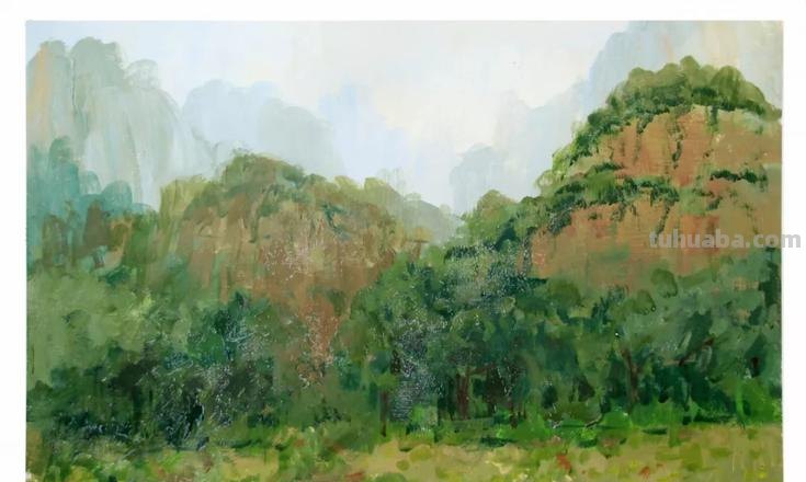 山水画中的写生色彩技法 