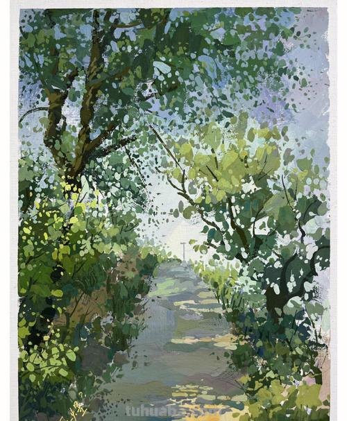 风景色彩写生图片：探索自然之美 