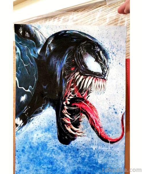 毒液怎么画用彩铅 如何画毒液的眼睛？