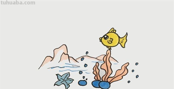 每天学一幅简笔画-海洋世界简笔画怎么画