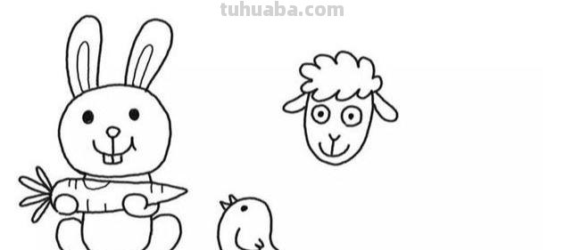 生活、海洋、动物主题儿童简笔画，步骤讲解，孩子作业用得上！