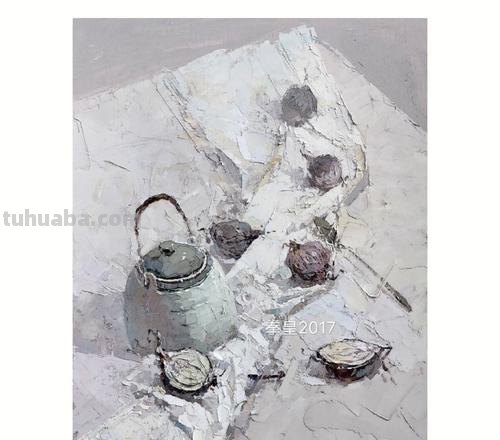 高级灰色彩静物：用灰色调打造高贵典雅的绘画作品 