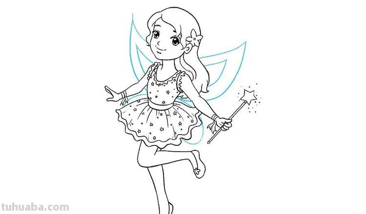 美少女怎么画简笔画 简笔画小仙女的画法?