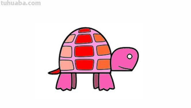 宝宝简笔画，幼儿美术绘画，爬行小乌龟