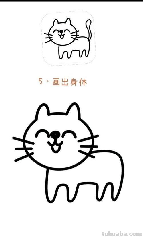 儿童简笔画猫咪怎么画 1-3岁儿童简单画画猫咪?