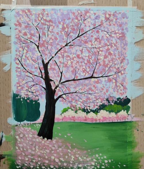 如何用水粉画出色彩缤纷的树？ 