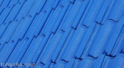 蓝色彩瓦之美——蓝色彩瓦的图片欣赏 