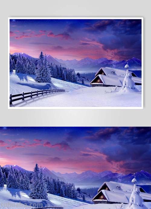 雪景色彩与雪景色彩图片——冬日中的绚丽色彩 