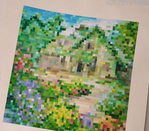 色彩空间构成及色彩空间构成马赛克画 