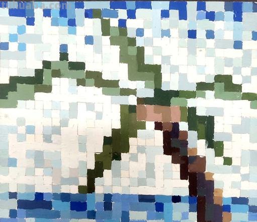 色彩空间构成及色彩空间构成马赛克画 