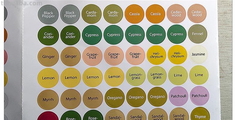 圆形色彩及圆形色彩搭配色卡图 