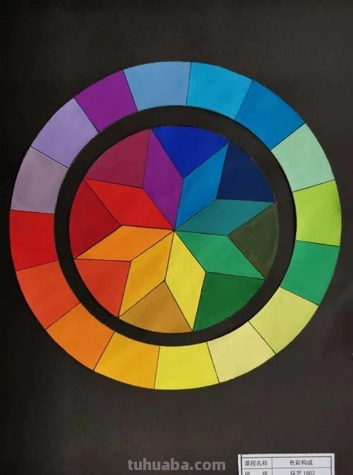 色彩对照表及色彩对照表圆形，让你的绘画更加华丽多彩！ 