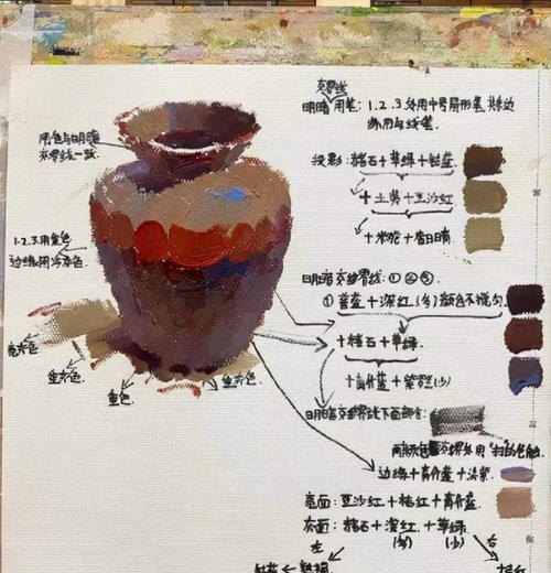 如何调配陶罐的色彩？——陶罐色彩调配指南 