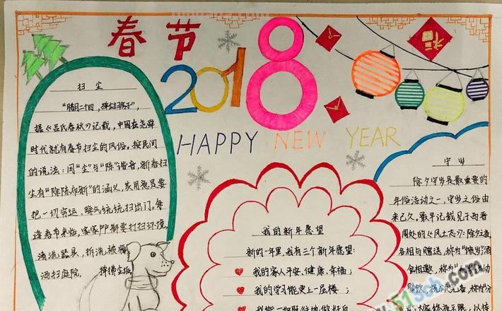 怎么写春节的手抄报 春节手抄报艺术字怎么写？