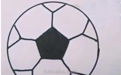 足球框速写 怎么画足球？