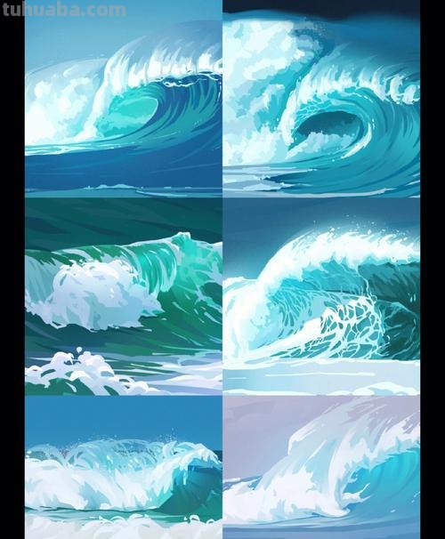 海浪色彩及海浪色彩图片-探究大海的神秘色彩 