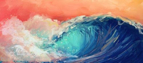 海浪色彩及海浪色彩图片-探究大海的神秘色彩 