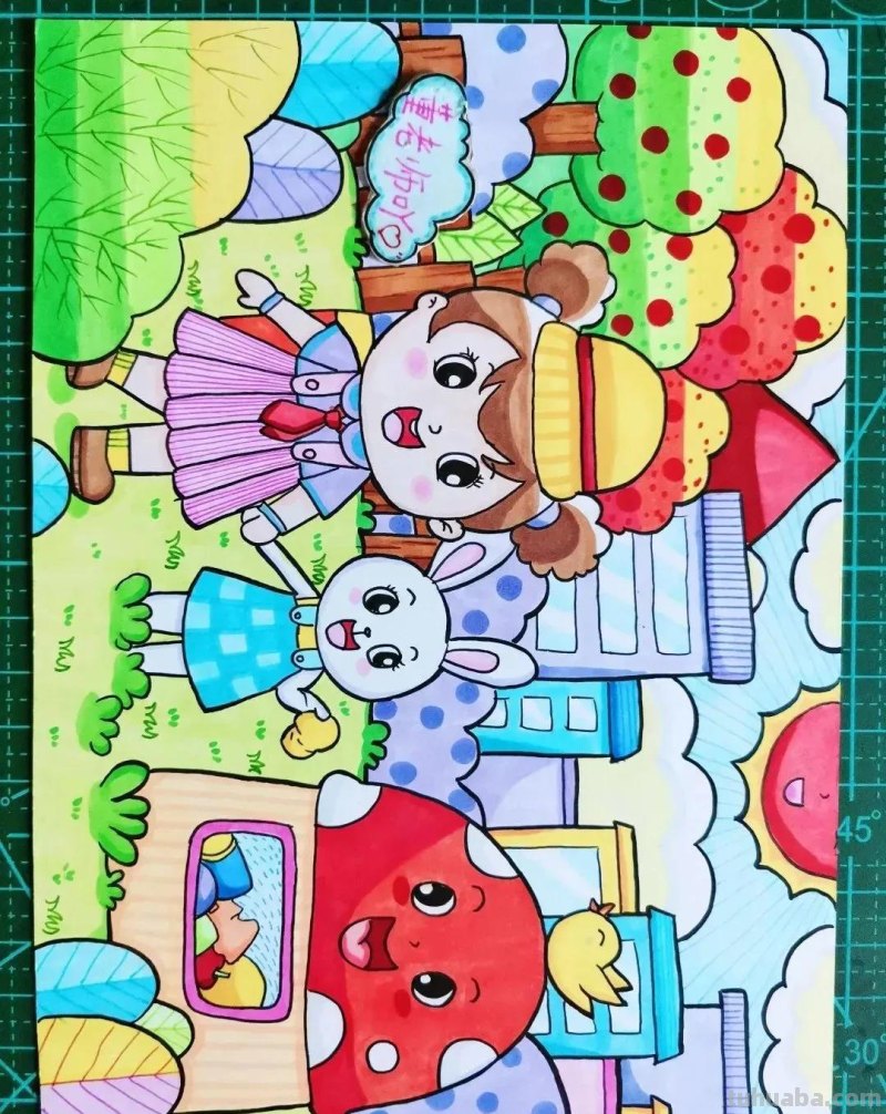 精选31张“环保主题”世界环境日等的主题绘画，线稿可打印呦！