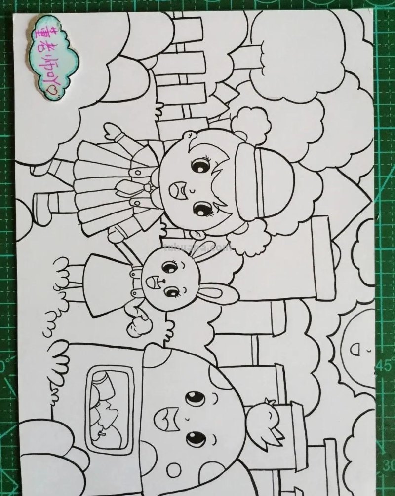 精选31张“环保主题”世界环境日等的主题绘画，线稿可打印呦！