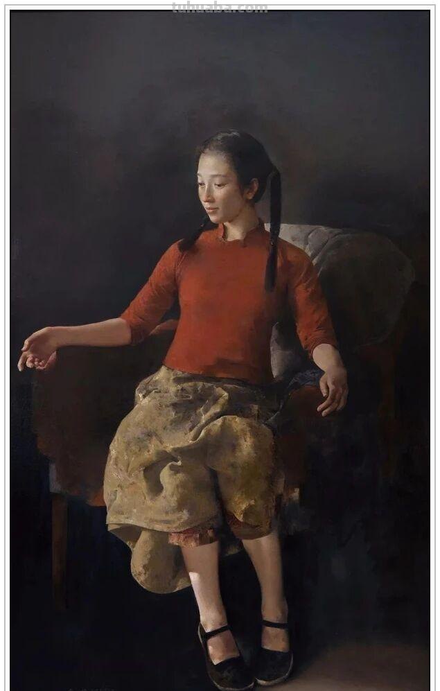 当代著名油画家郭润文五十六幅极富意蕴的写实人物绘画赏析