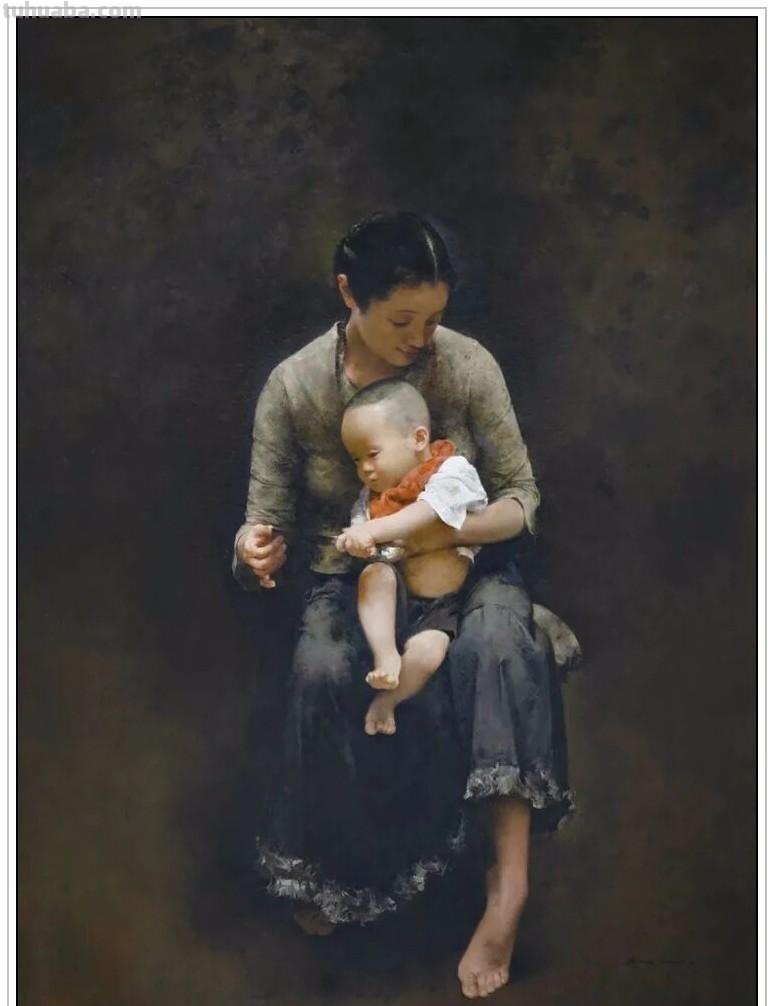 当代著名油画家郭润文五十六幅极富意蕴的写实人物绘画赏析