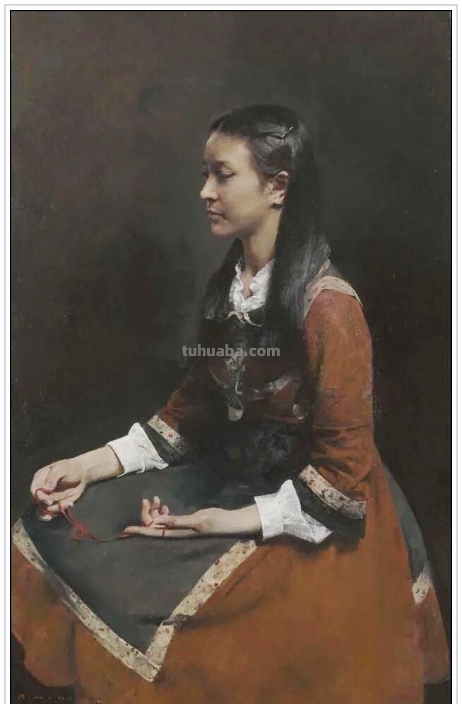 当代著名油画家郭润文五十六幅极富意蕴的写实人物绘画赏析