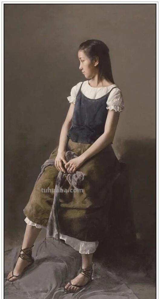 当代著名油画家郭润文五十六幅极富意蕴的写实人物绘画赏析
