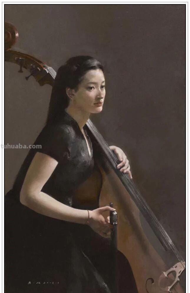 当代著名油画家郭润文五十六幅极富意蕴的写实人物绘画赏析