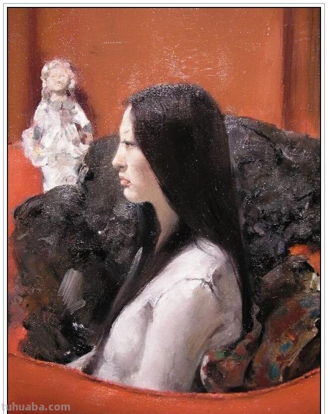 当代著名油画家郭润文五十六幅极富意蕴的写实人物绘画赏析