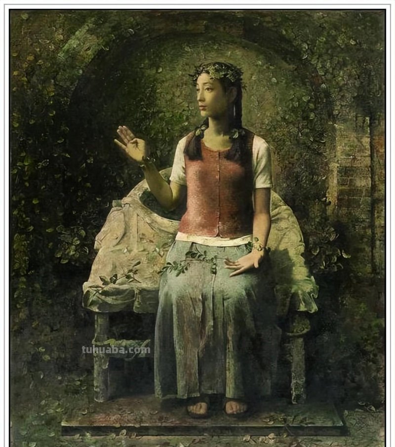 当代著名油画家郭润文五十六幅极富意蕴的写实人物绘画赏析