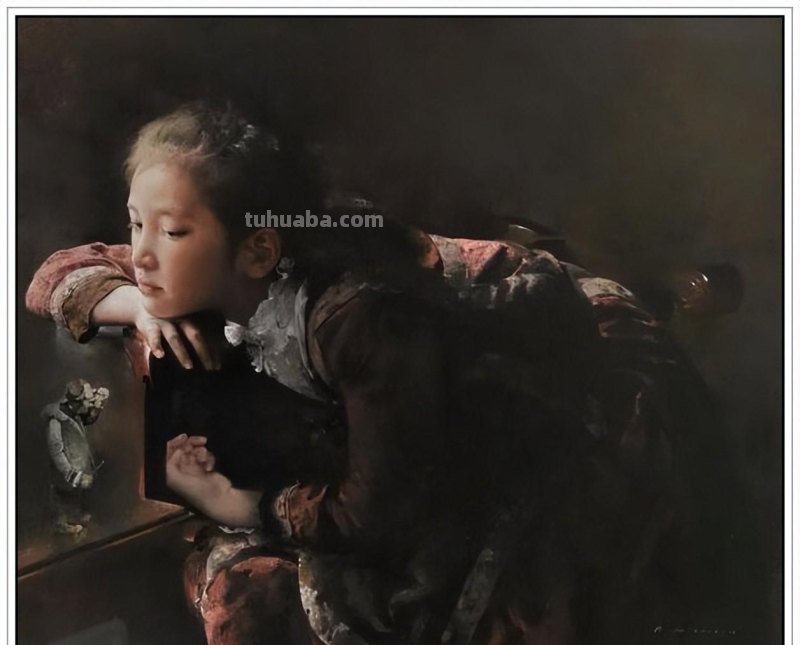 当代著名油画家郭润文五十六幅极富意蕴的写实人物绘画赏析