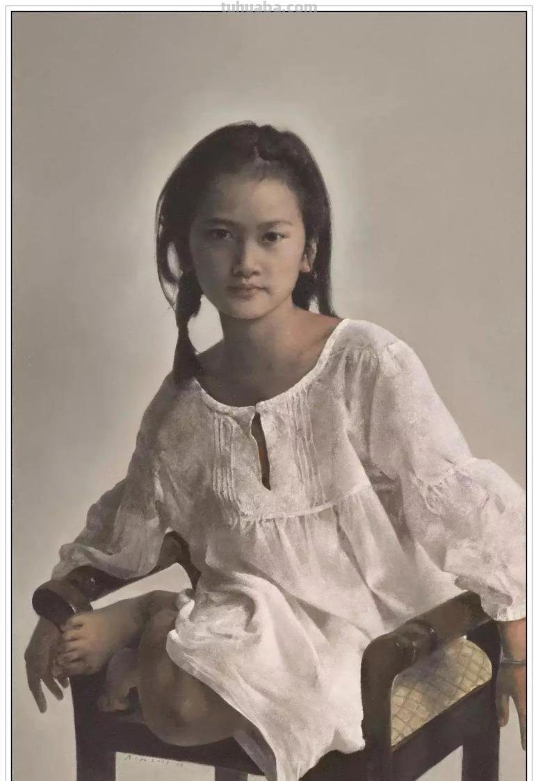 当代著名油画家郭润文五十六幅极富意蕴的写实人物绘画赏析