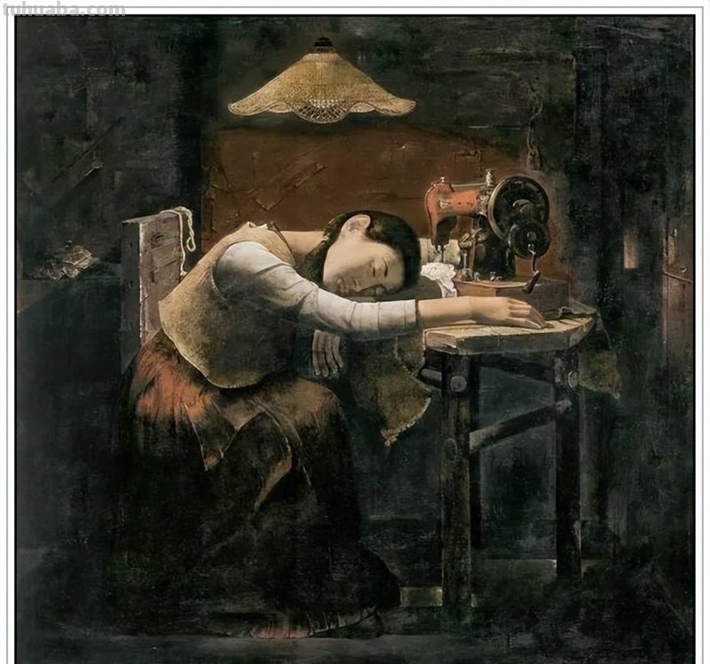 当代著名油画家郭润文五十六幅极富意蕴的写实人物绘画赏析
