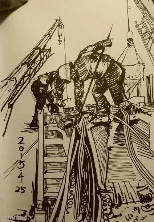 中铁十五局五公司尤昆速写作品选欣赏