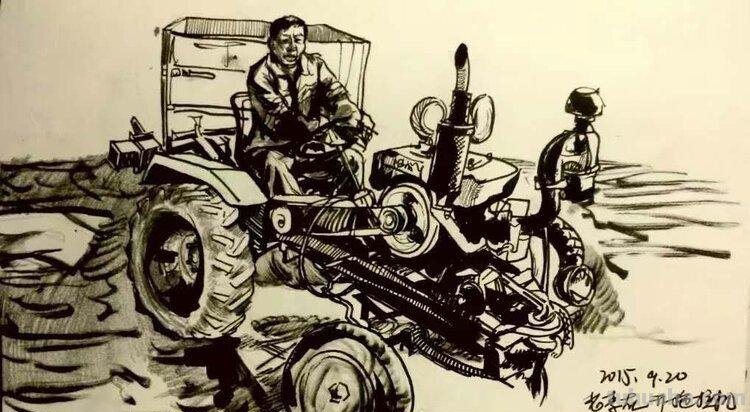 中铁十五局五公司尤昆速写作品选欣赏