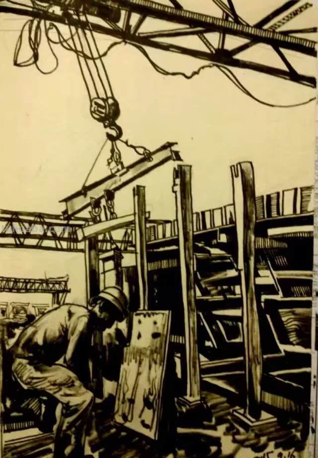 中铁十五局五公司尤昆速写作品选欣赏