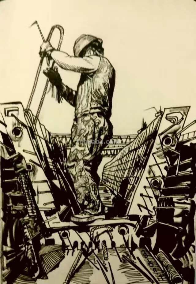 中铁十五局五公司尤昆速写作品选欣赏