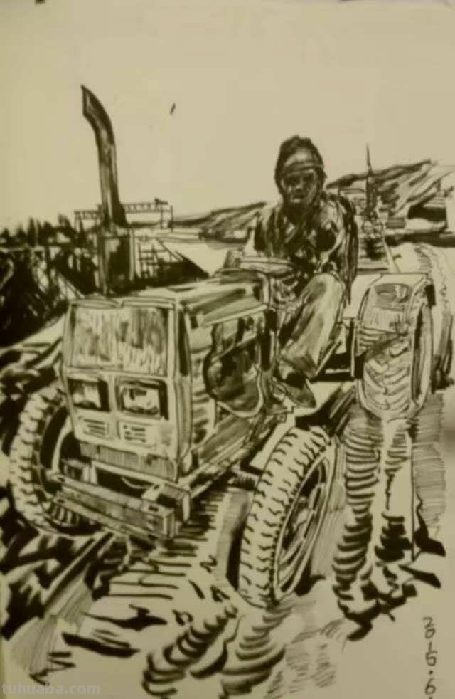 中铁十五局五公司尤昆速写作品选欣赏