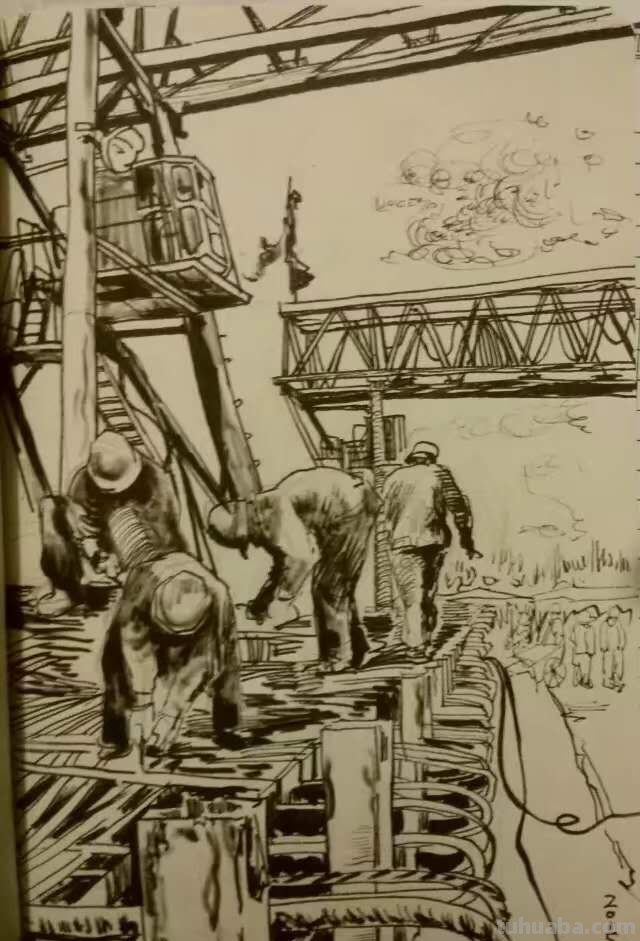 中铁十五局五公司尤昆速写作品选欣赏