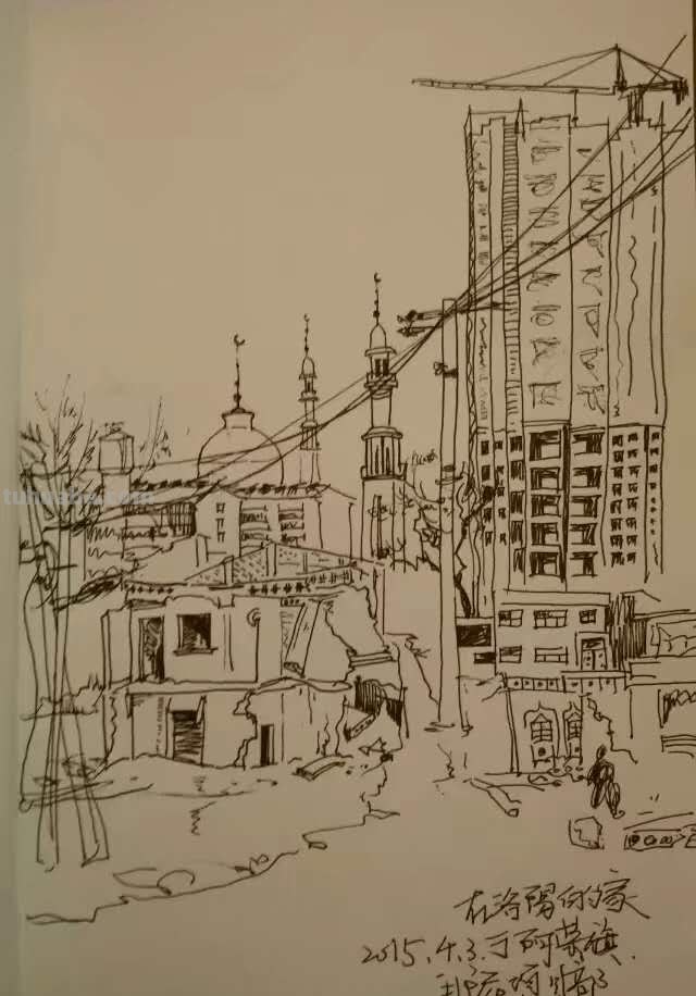 中铁十五局五公司尤昆速写作品选欣赏