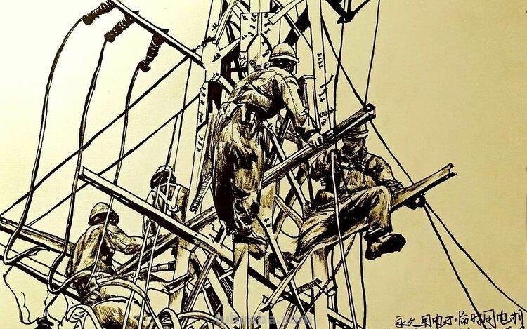 中铁十五局五公司尤昆速写作品选欣赏