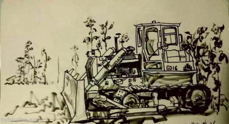 中铁十五局五公司尤昆速写作品选欣赏