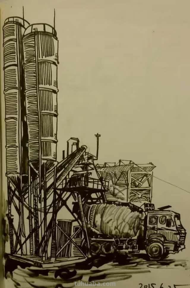 中铁十五局五公司尤昆速写作品选欣赏