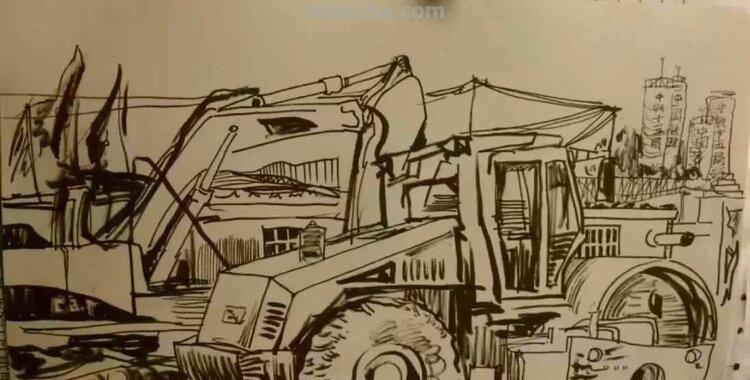 中铁十五局五公司尤昆速写作品选欣赏