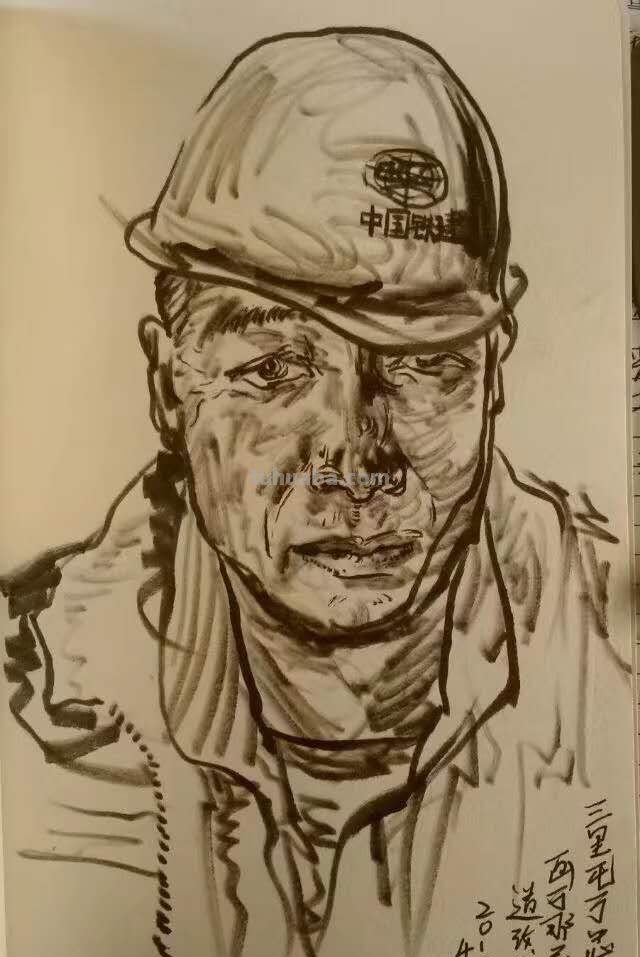 中铁十五局五公司尤昆速写作品选欣赏